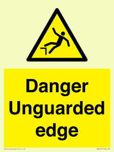 Danger Unguarded edge